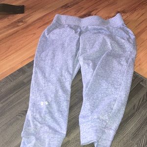 Under armour crop sweat pants
